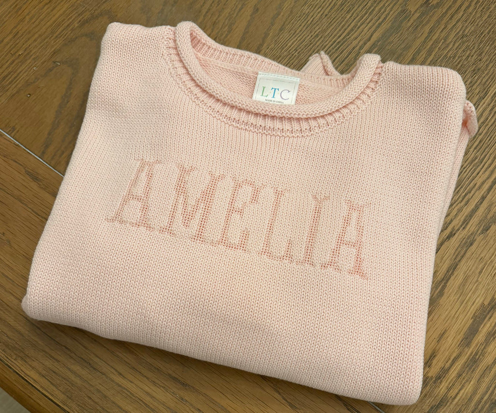 Personalized Rolled neck sweater