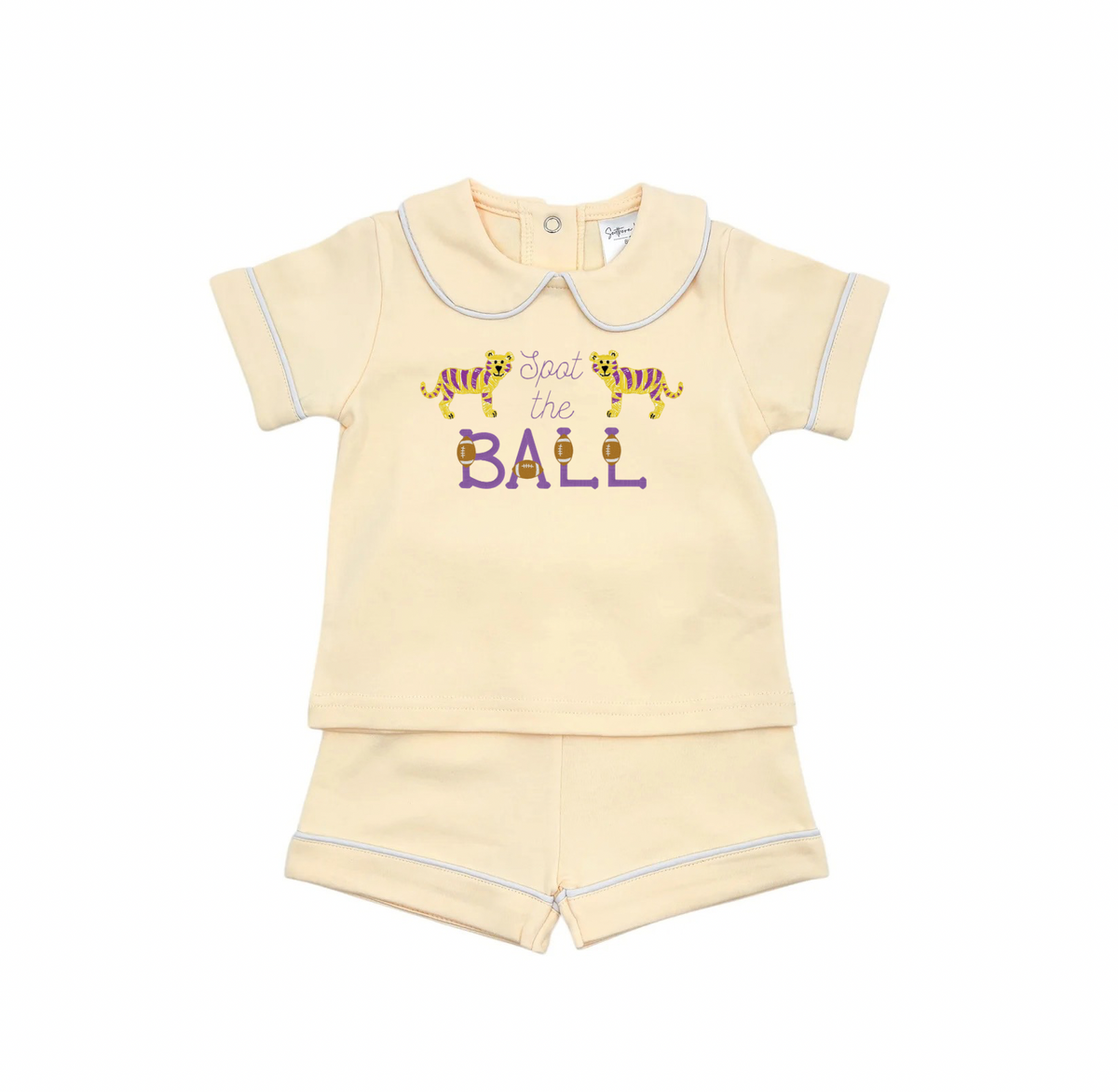 Spot the Ball embroidered short set