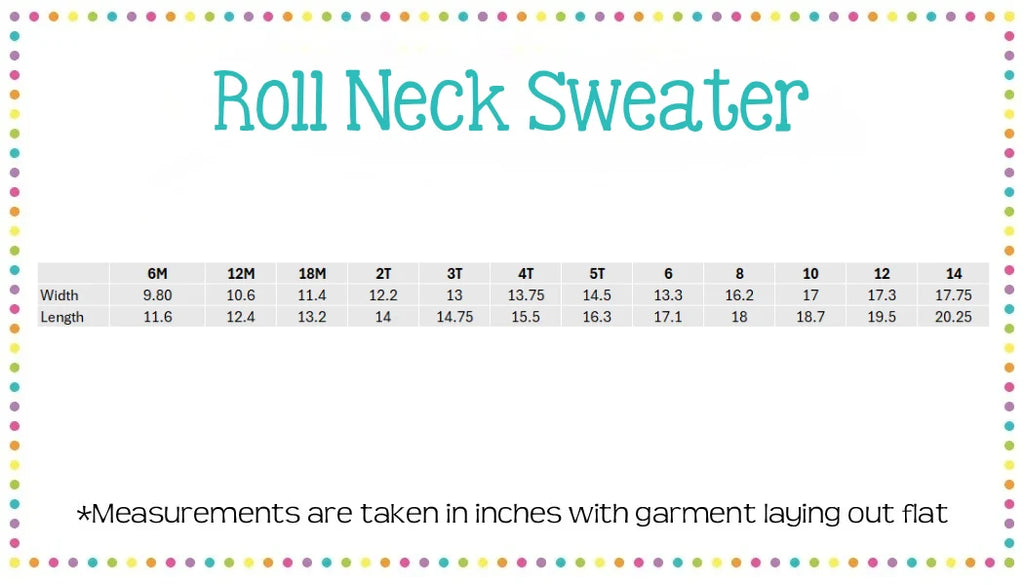 Personalized Rolled neck sweater